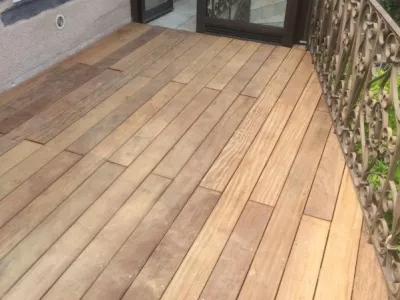 terrasse en bois exotique à ISSOIRE
