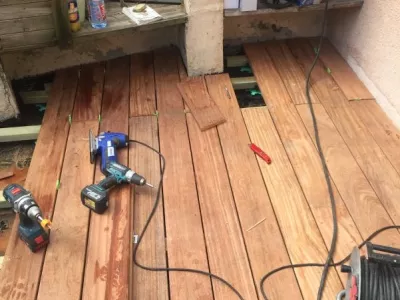 terrasse en bois exotique à ISSOIRE