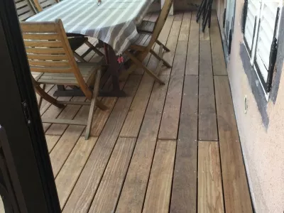 terrasse en bois exotique à ISSOIRE